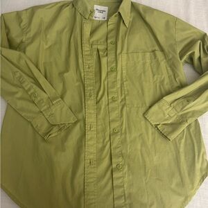 Abercrombie green oversized shirt